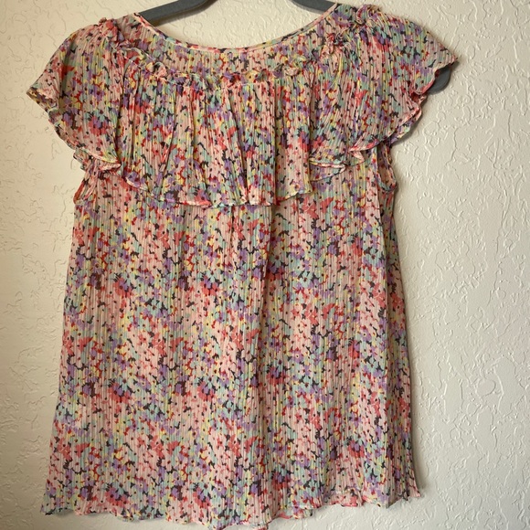 Rebecca Taylor Pink Floral Blouse - Picture 3 of 3
